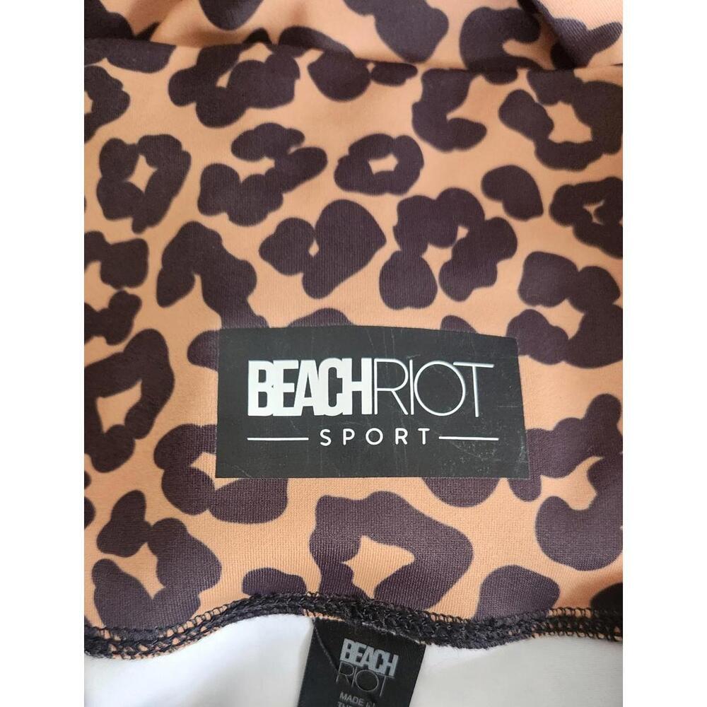 Beach Riot Leggings Womens Large Leopard Animal Print High Waist Yoga Pants - Picture 4 of 5